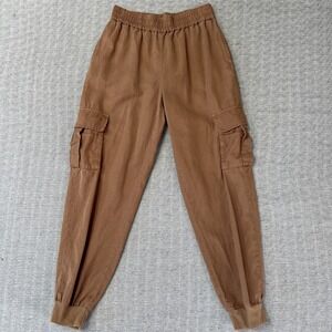 ALICE + OLIVIA Brown cargo pants size XS Elastic Waist